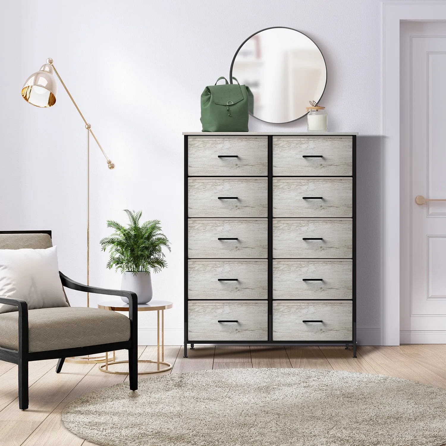 10 Drawer Wide Dresser