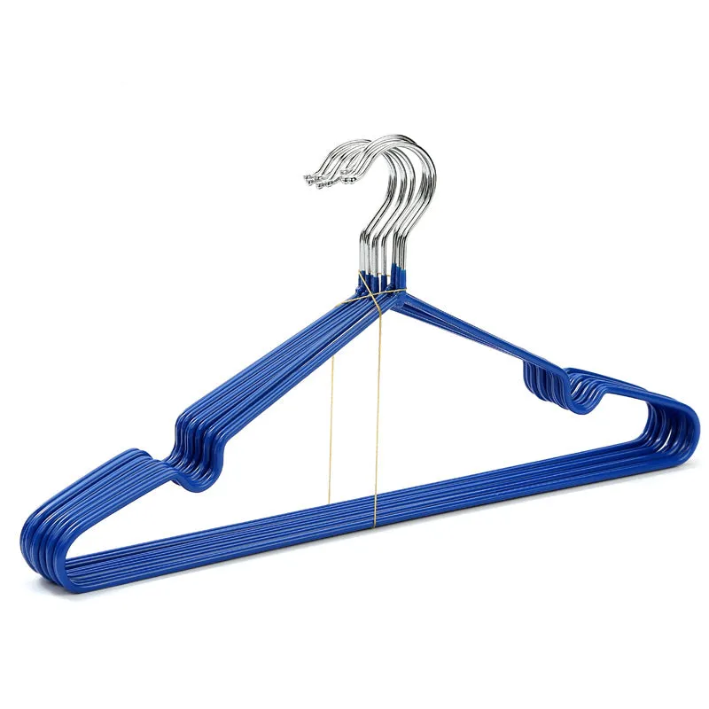 10 Pcs Durable Metal Clothes Hanger with Non-Slip Coating, HG0002