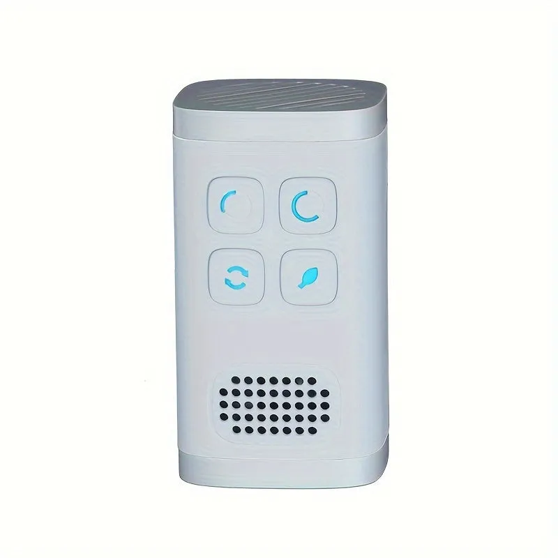 1pc Mini Air Purifier Pro - Removes Pet Odor, Smoke, Negative Ions, Ozone, Portable, Convenient, Plug-in, Suitable for Small Bedroom, Office, Living Room, Compact Design, Easy to Use, Whisper Quiet Operation