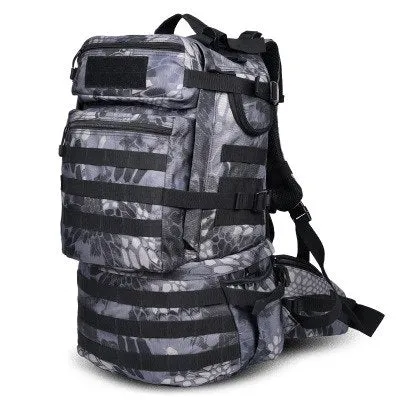 50L Military MOLLE Tactical Army Backpack with Waist Strap