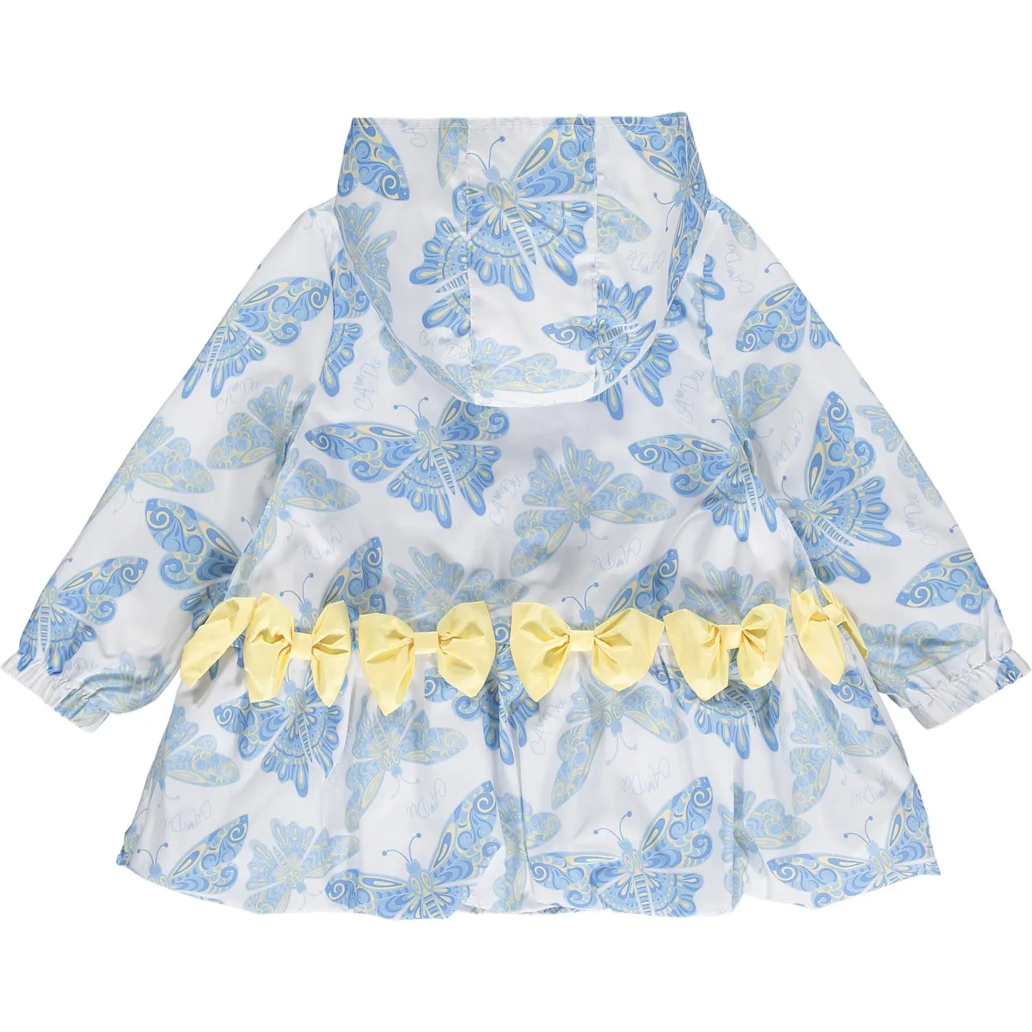 A DEE - Julia Butterfly Print Jacket - Light Blue