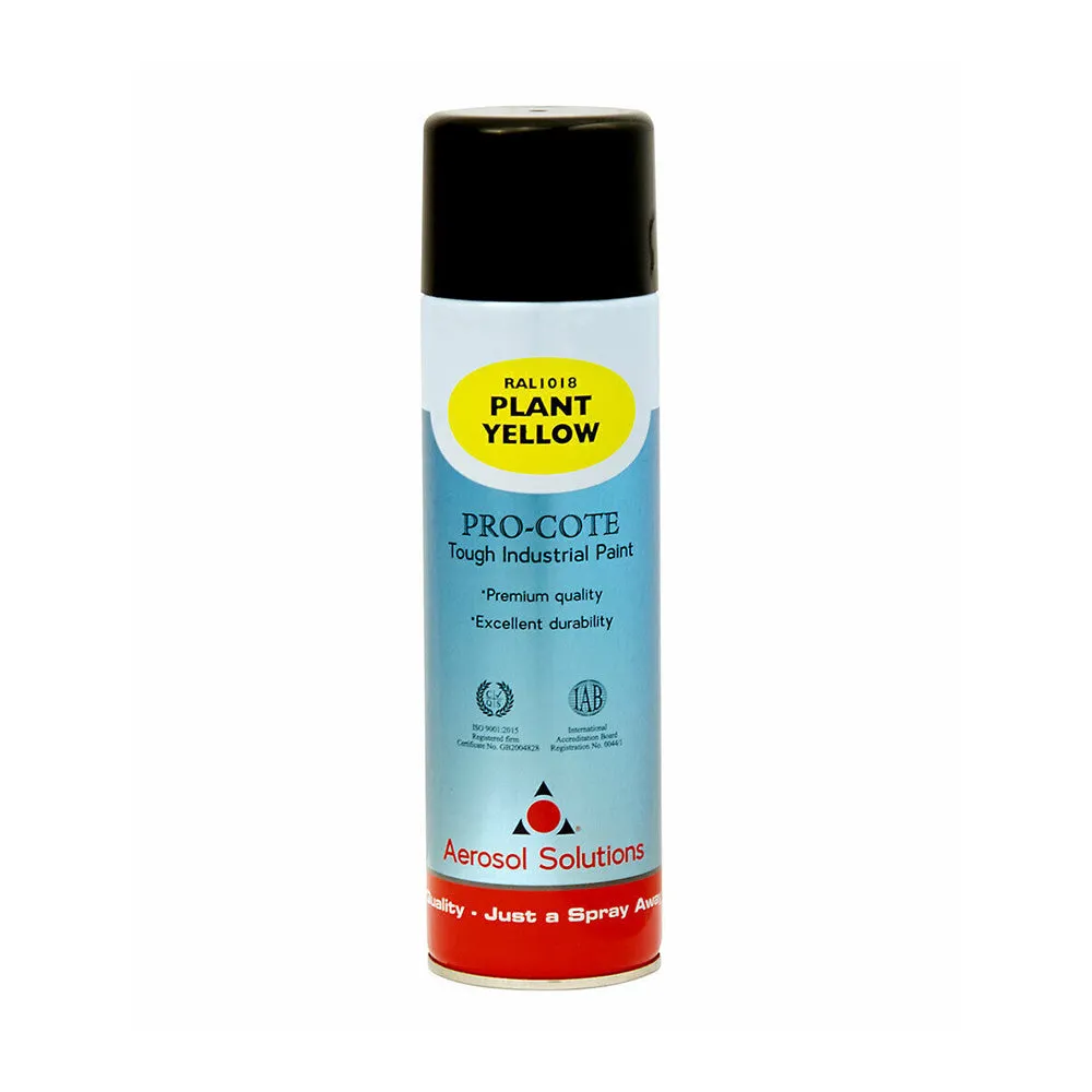 Aerosol Solutions Pro-Cote Industrial Spray Paint 500ml - Colour / Top Coat