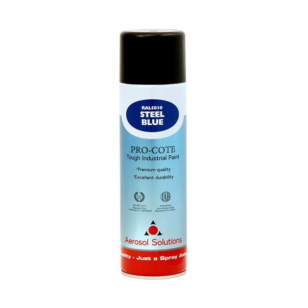 Aerosol Solutions Pro-Cote Industrial Spray Paint 500ml - Colour / Top Coat