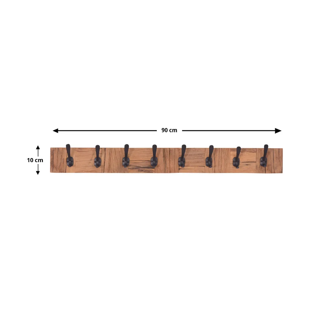 Ara 90cm Wood and Metal Wall Hook