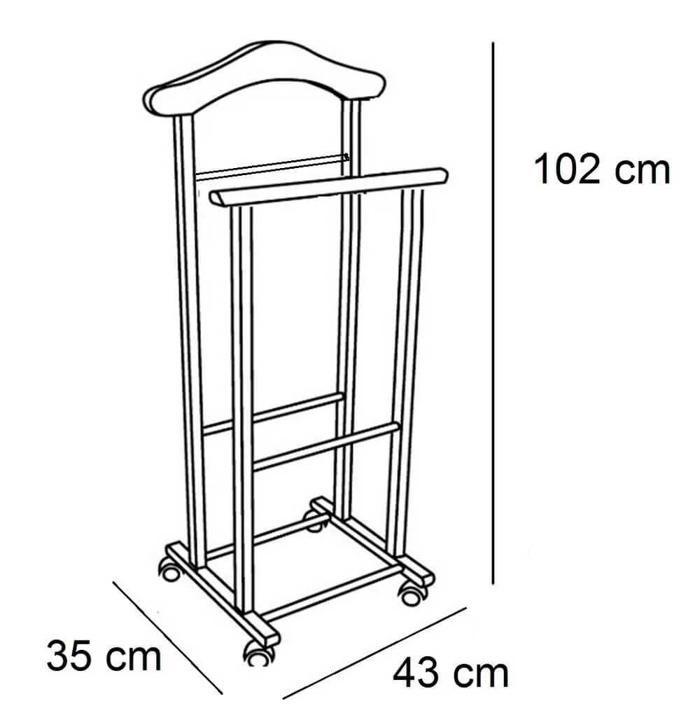 Atri Clothes Valet Stand Natural