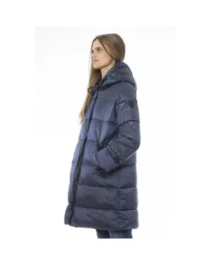 Baldinini Trend Women's Light Blue Nylon Jackets & Coat - L