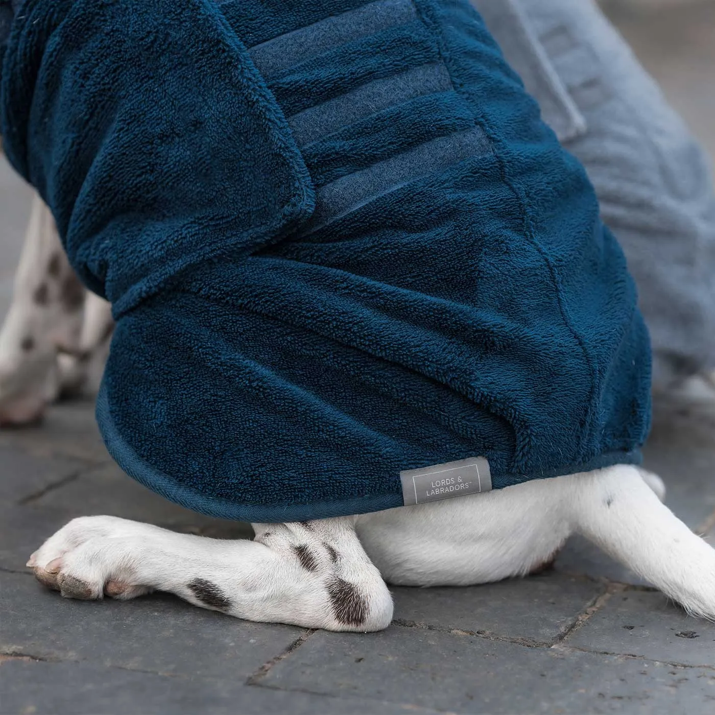 Bamboo Drying Coat in Navy by Lords & Labradors