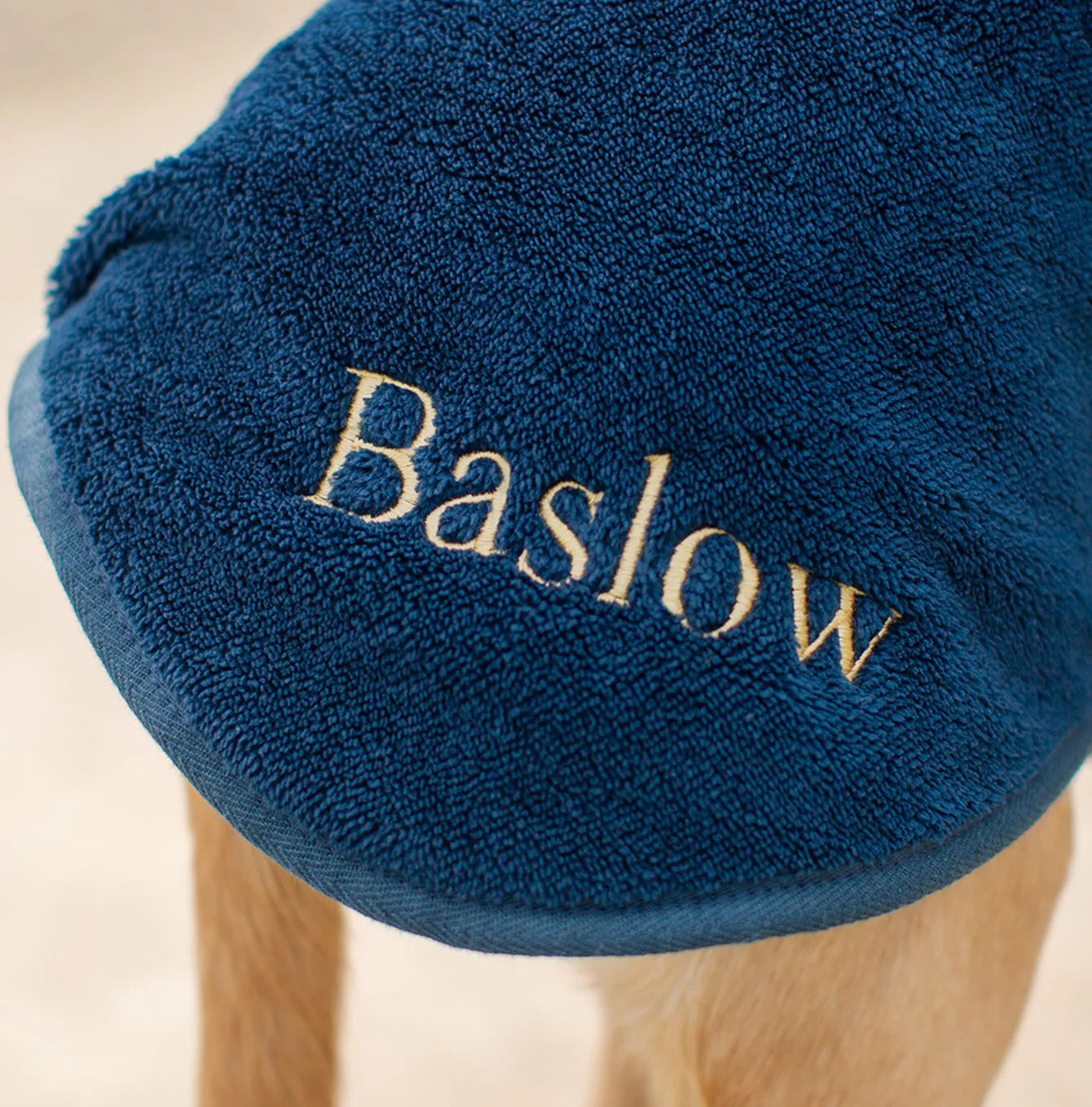 Bamboo Drying Coat in Navy by Lords & Labradors