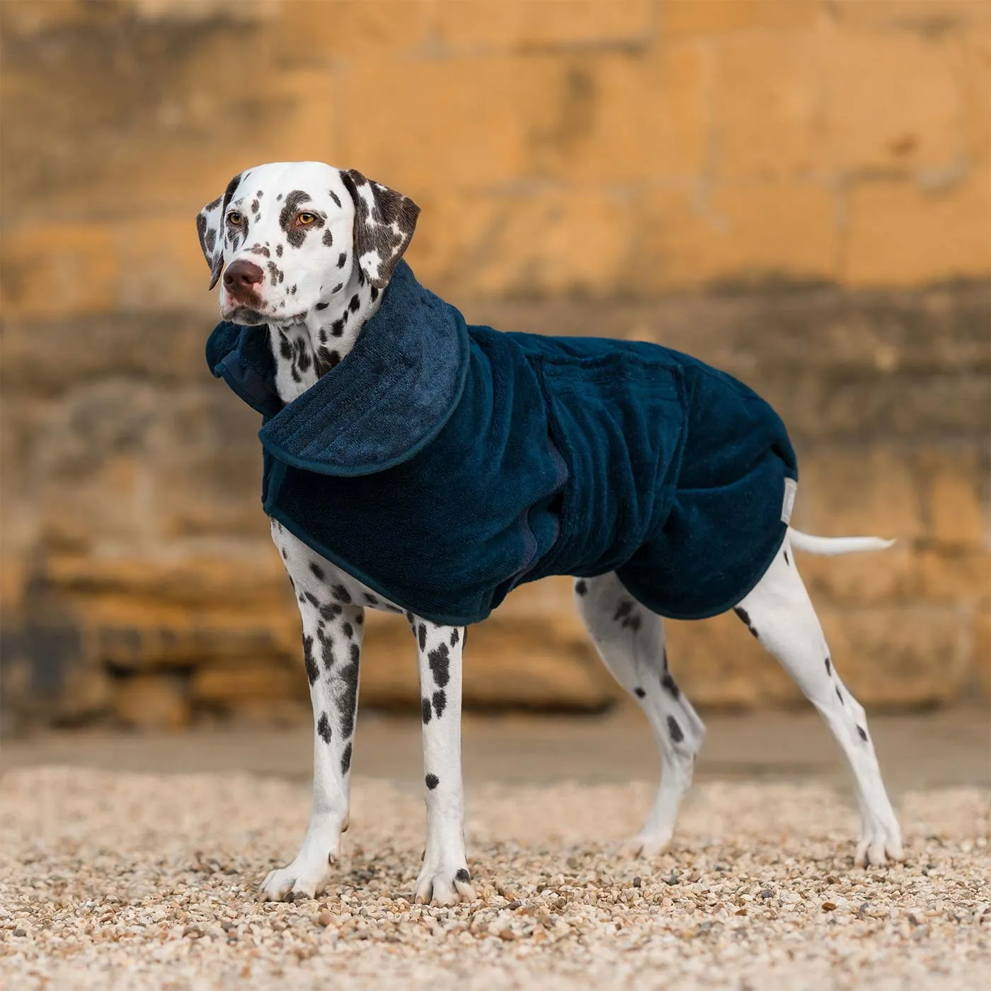 Bamboo Drying Coat in Navy by Lords & Labradors