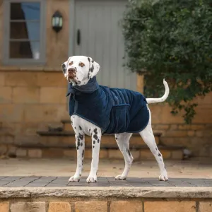 Bamboo Drying Coat in Navy by Lords & Labradors