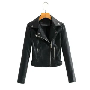 Biker Leather Jackets for Women