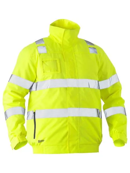 Bisley Taped Hi Vis Wet Weather Bomber Jacket (BJ6770T)