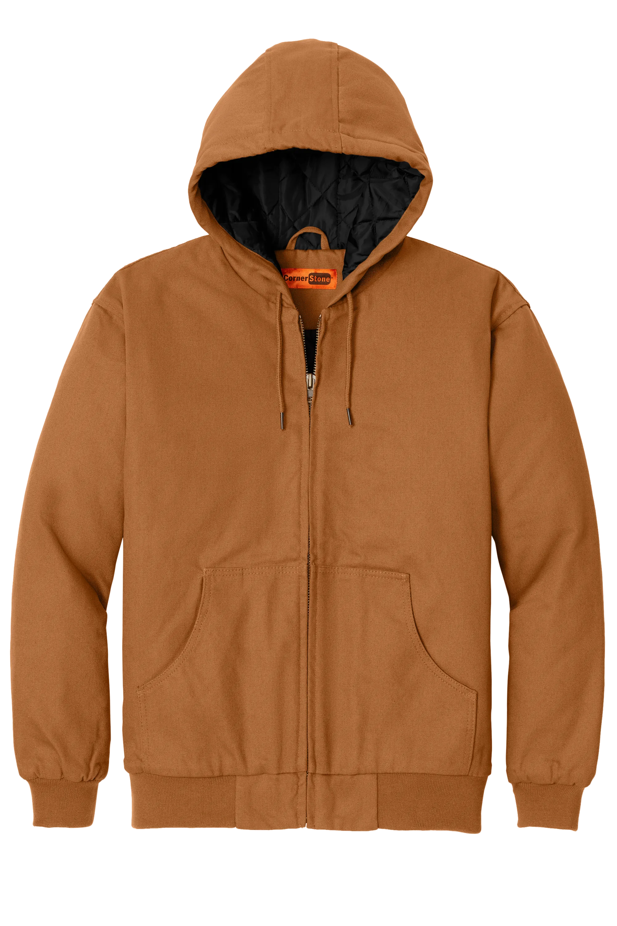 CornerStone® - Duck Cloth Hooded Work Jacket - Duck Brown