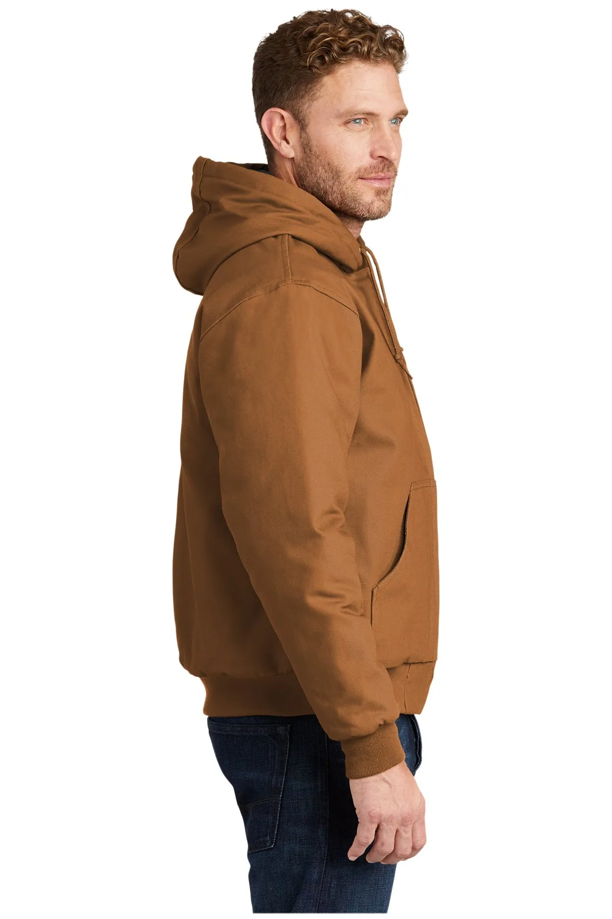 CornerStone Duck Cloth Hooded Work Jacket, Duck Brown