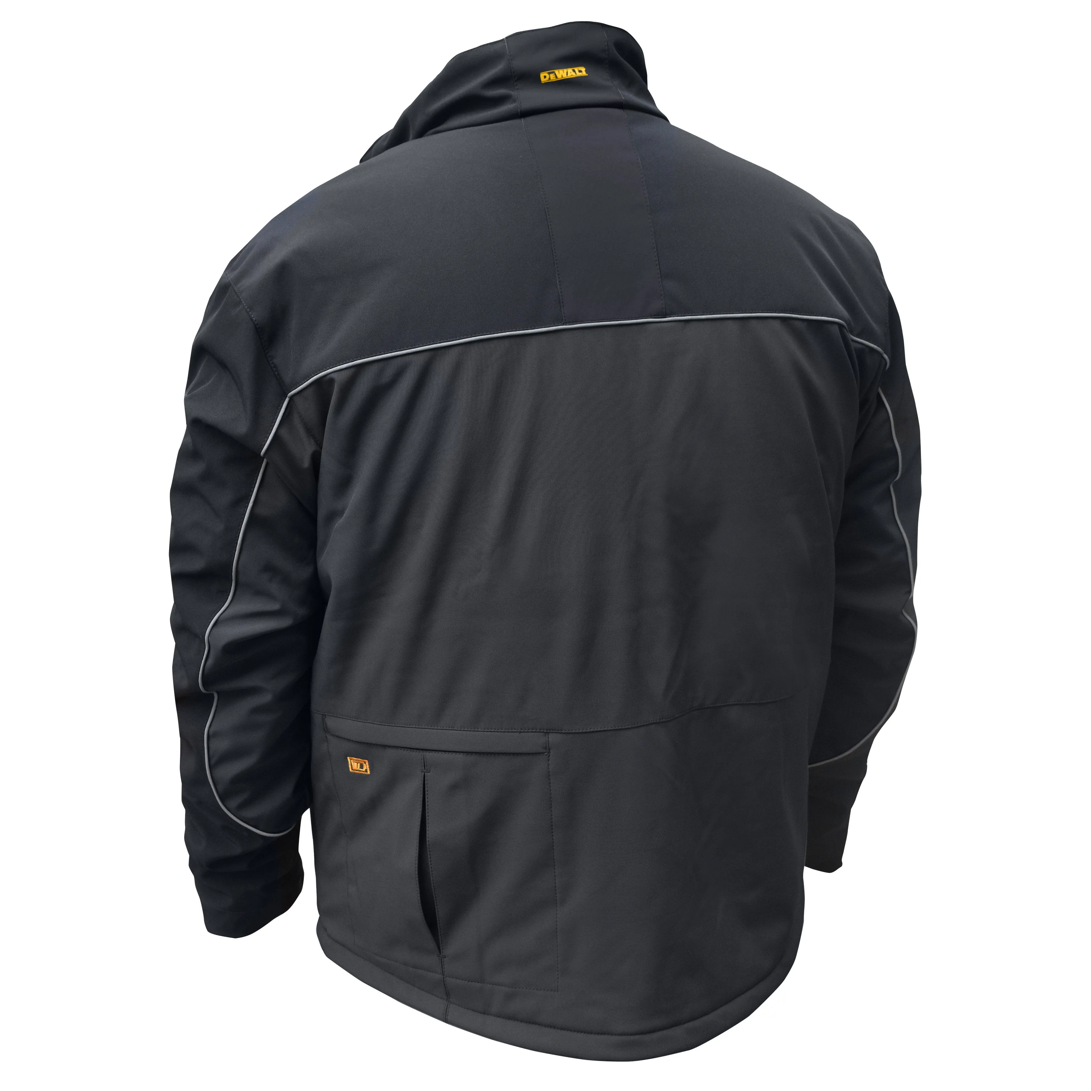 DeWalt DCHJ072B Black Lightweight Soft-Shell Heated Jacket, (Bare)