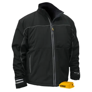 DeWalt DCHJ072B Black Lightweight Soft-Shell Heated Jacket, (Bare)