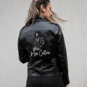 (Faux Leather) Custom Mrs Leather Jackets