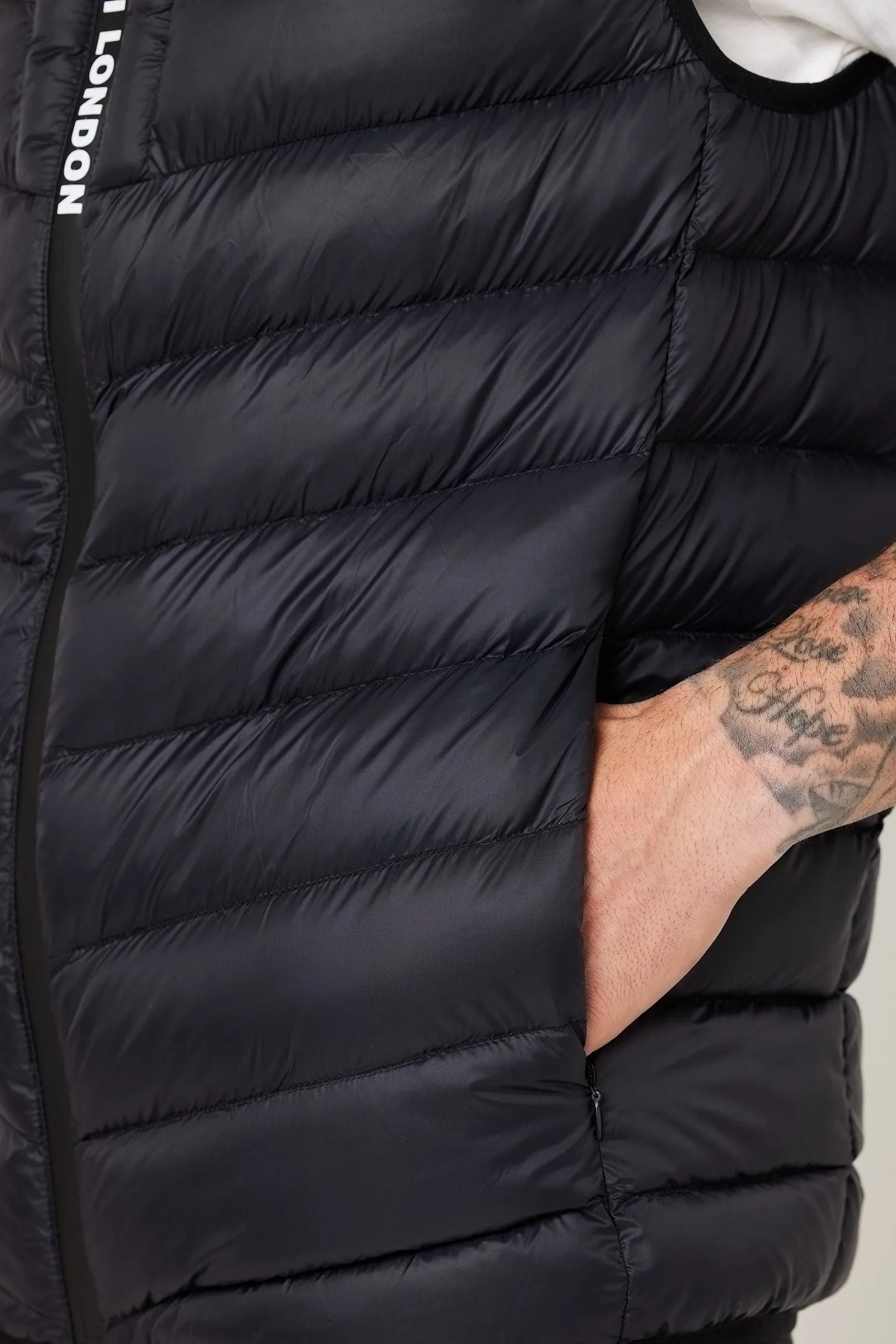 Greenfield Puffer Gilet - Black