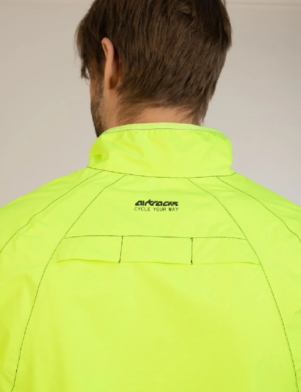 Herren Regenjacke - Fahrradjacke Comfort Line Neon