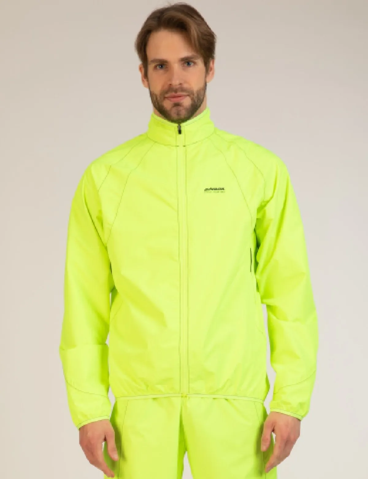 Herren Regenjacke - Fahrradjacke Comfort Line Neon