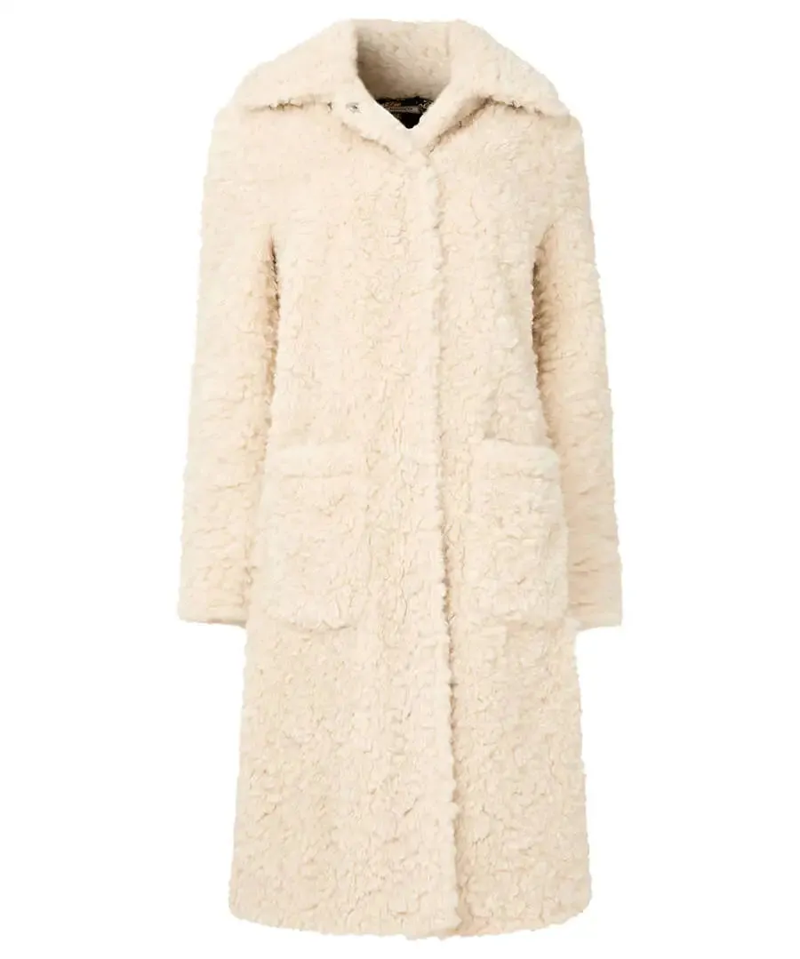 Joe Browns 12 Cream Cosy Up Furry Coat