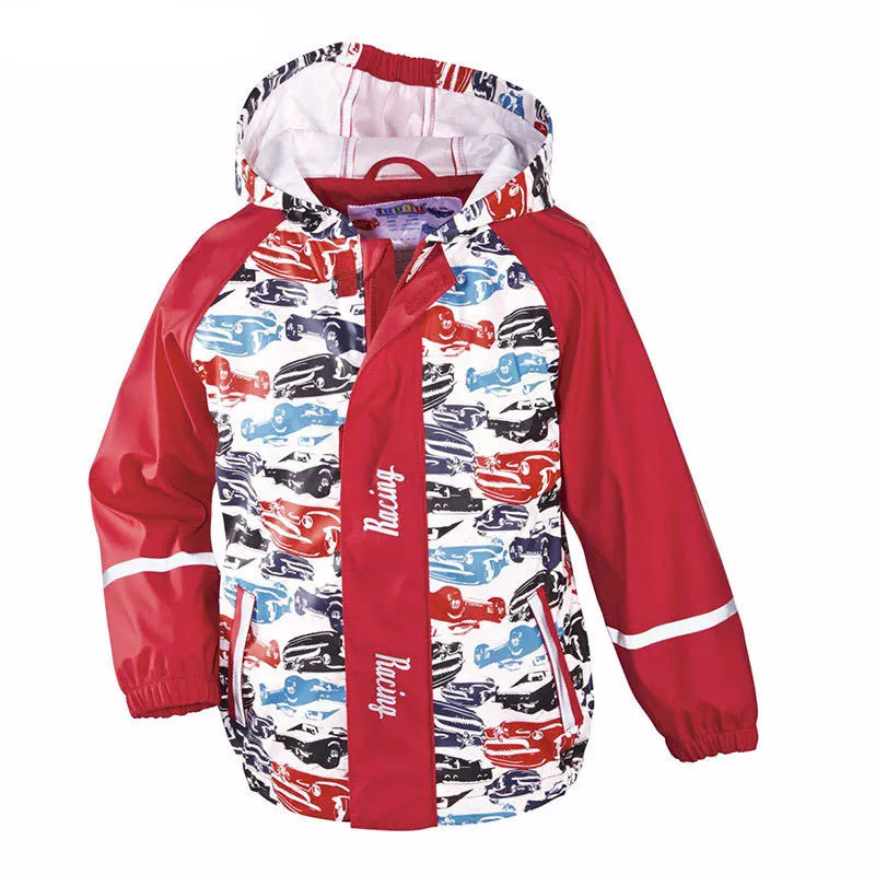 Kids Mountain Jackets Cartoon Print Waterproof Hooded Coat for Girls & Boys - Free Shipping to N.A.