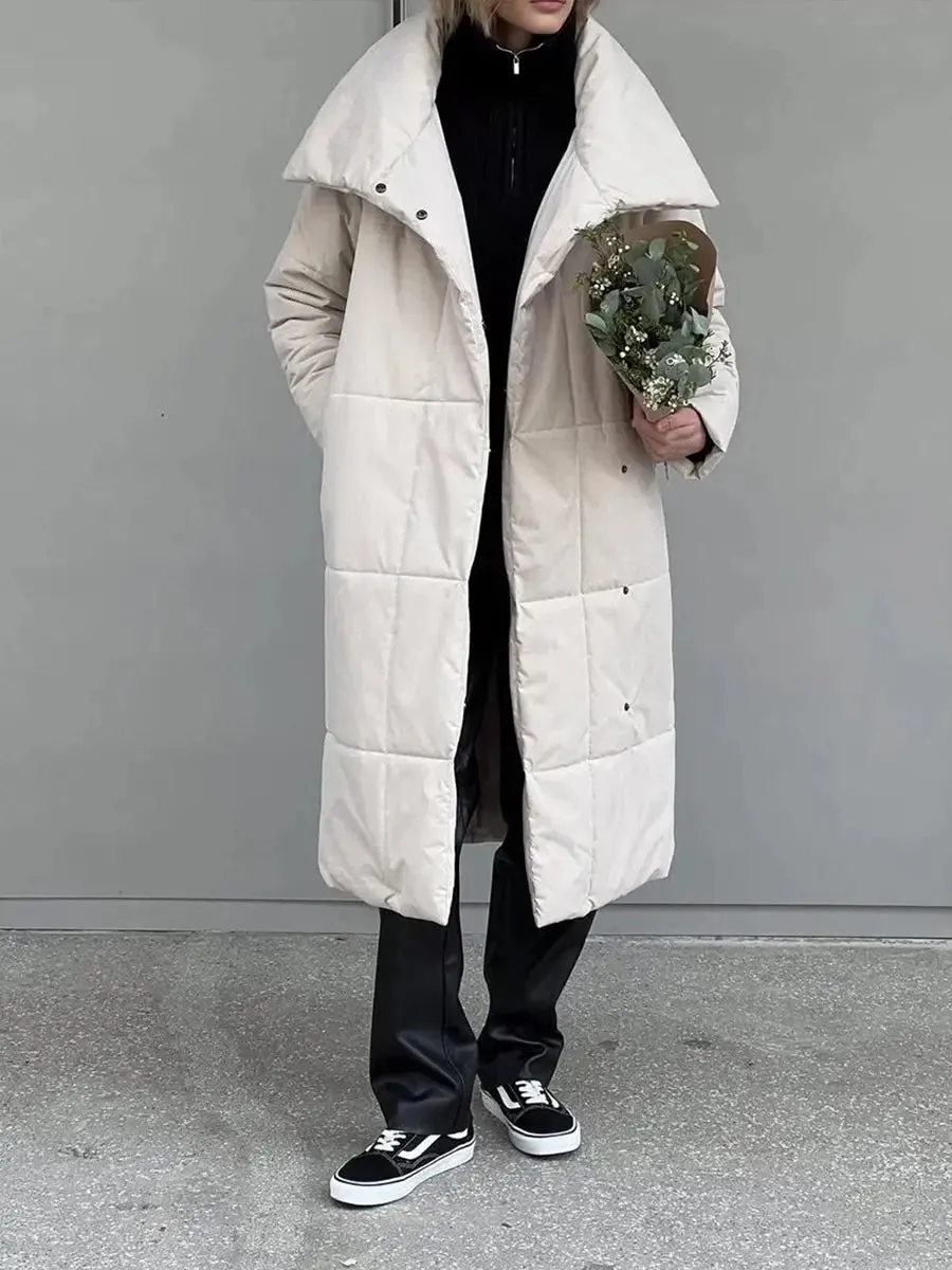 Loose Warm Long Cotton Coat Jacket