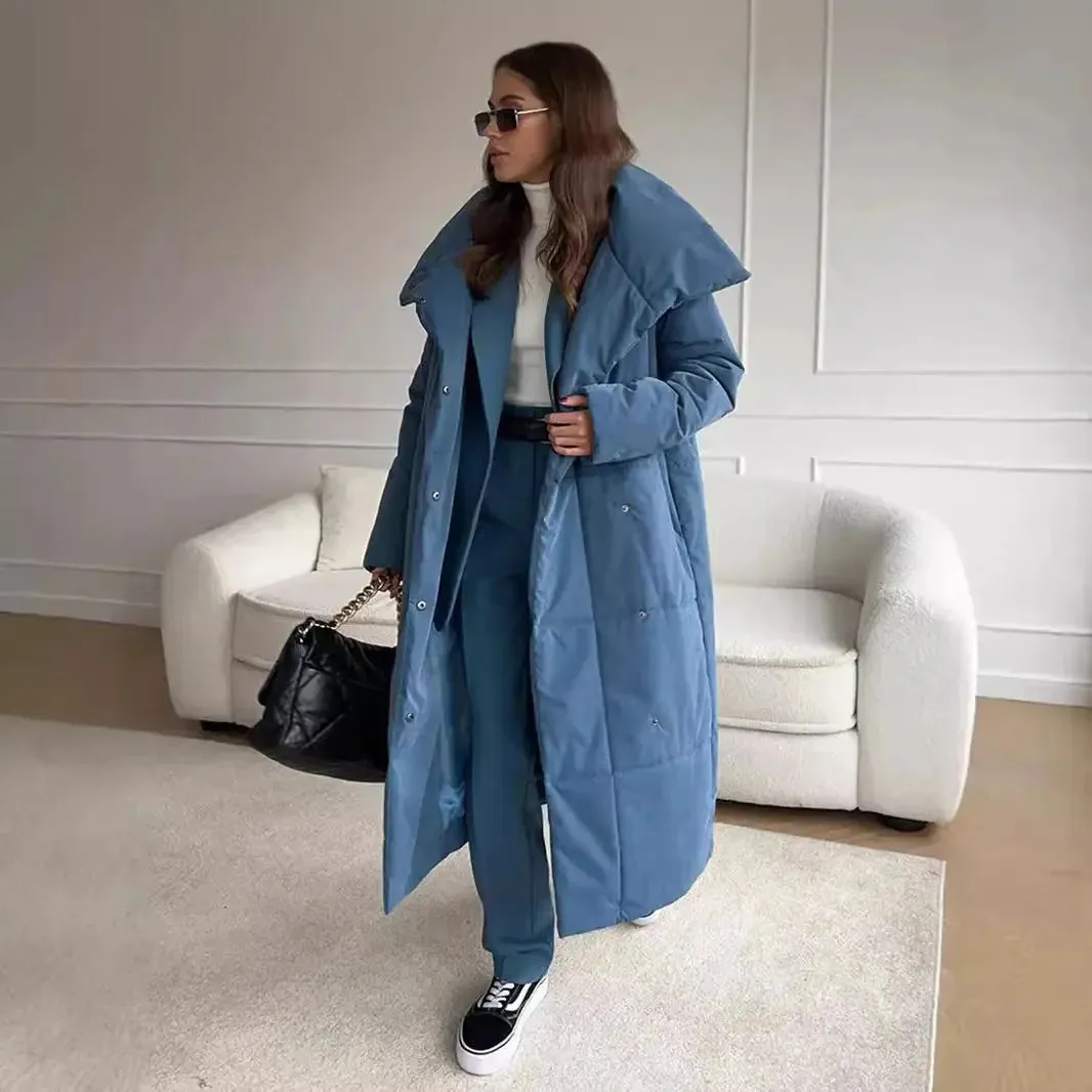 Loose Warm Long Cotton Coat Jacket