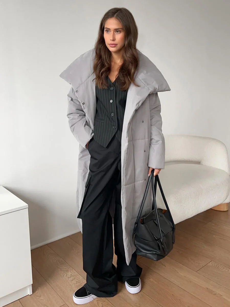 Loose Warm Long Cotton Coat Jacket