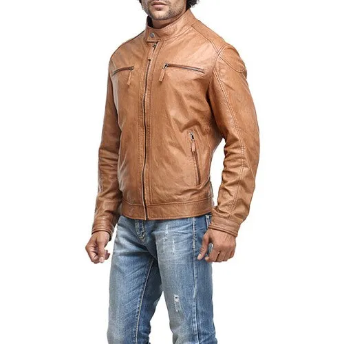 Men Biker Leather Jackets: Rohnny