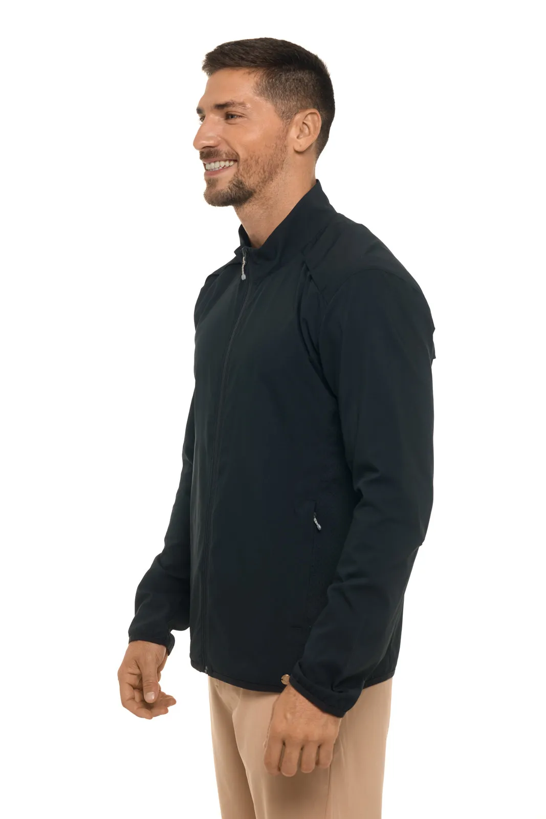 Men's Arcadian Packable Sunblock Jacket | Black