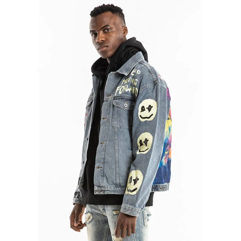 Men's Graffiti Jeans Jacket