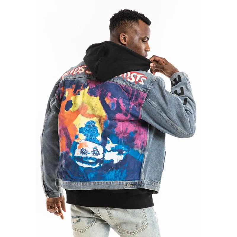 Men's Graffiti Jeans Jacket