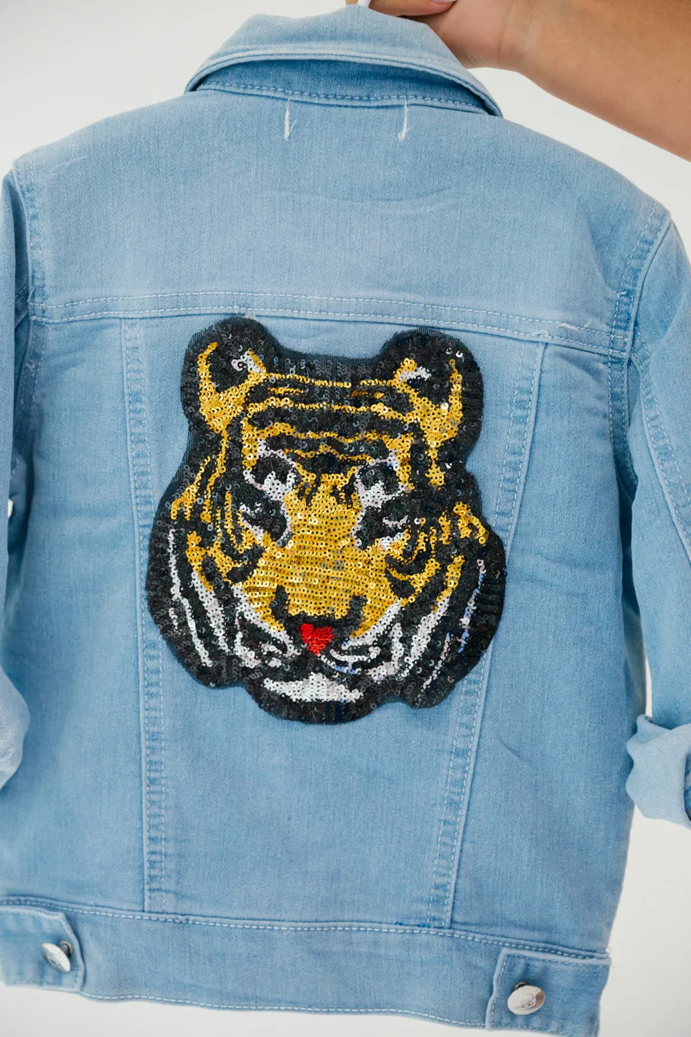 MINI KIDS IN THE JUNGLE BLUE DENIM JACKET