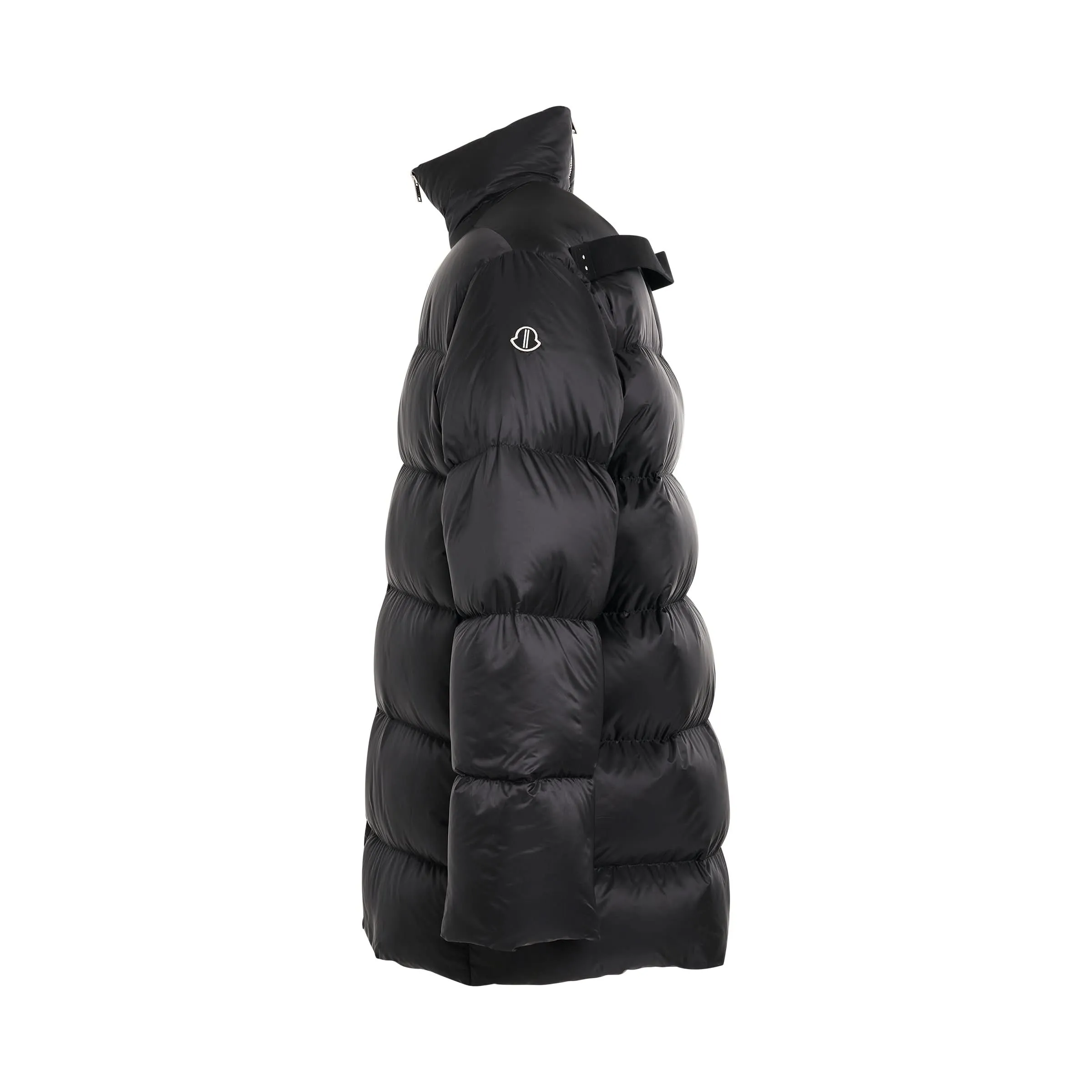 Moncler x Rick Owens Cyclopic Coat in Black