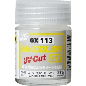 Mr. Hobby GX113 Mr. Color GX Super Clear III UV Cut Flat Lacquer Paint 18ml