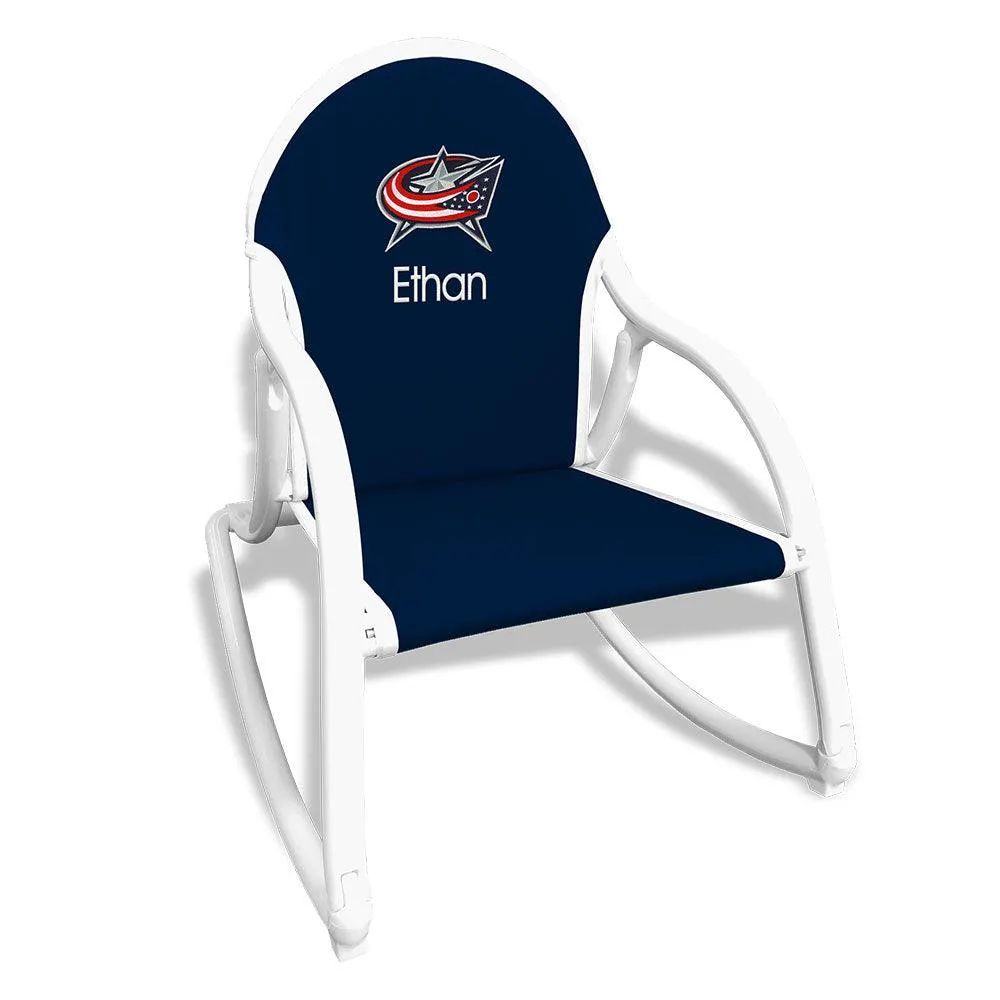 Personalized Columbus Blue Jackets Rocking Chair