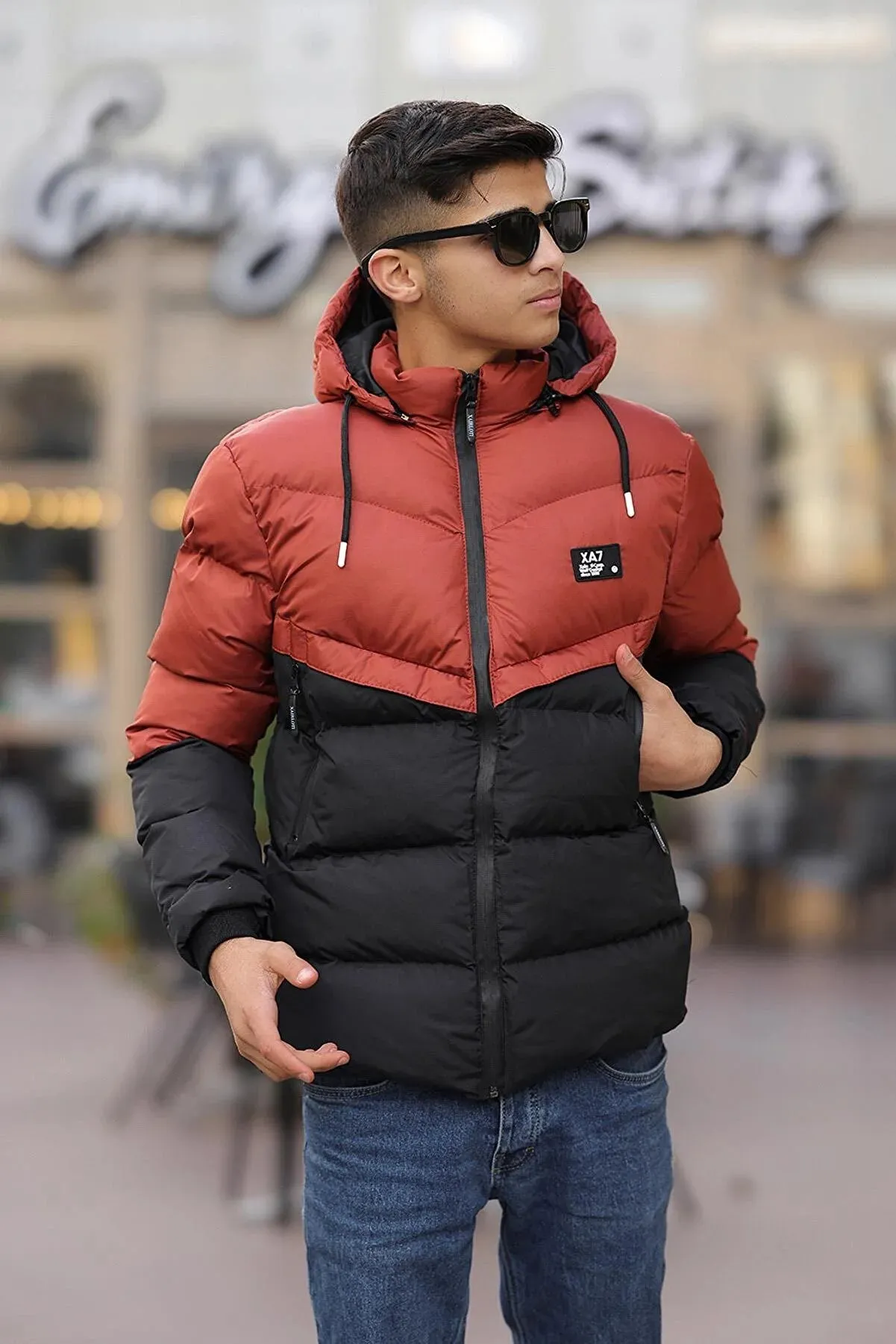 Pina Kids Boy's Tile Waterproof Puffer Coat