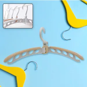 Portable Folding Clothes Hanger (1 Pc): 360° Rotation, Travel, Adjustable