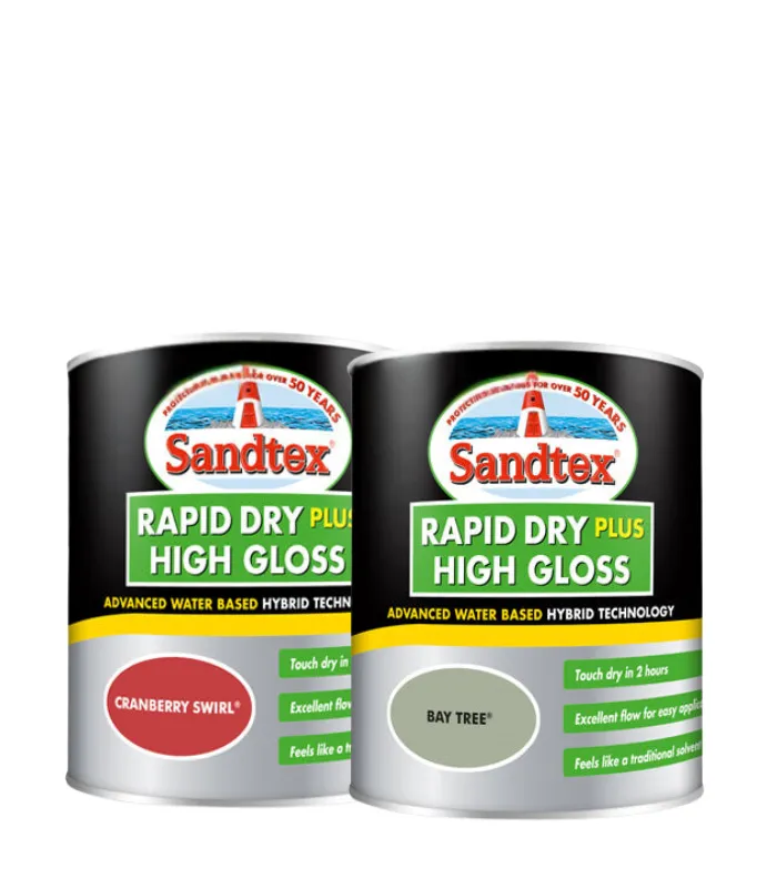 Sandtex Rapid Dry Plus High Gloss Paint