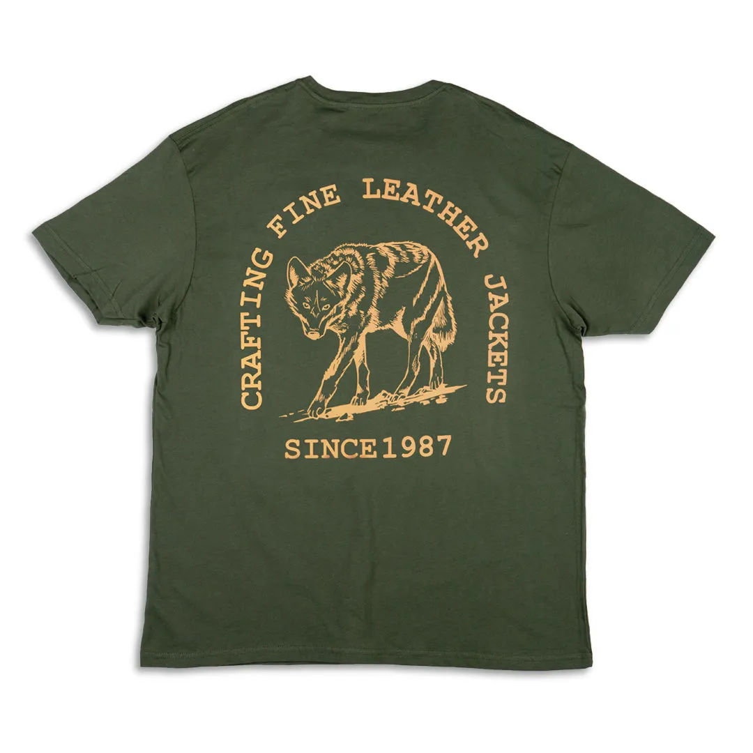 SINCE 1987 TEE SHIRT-OLIVE GREEN