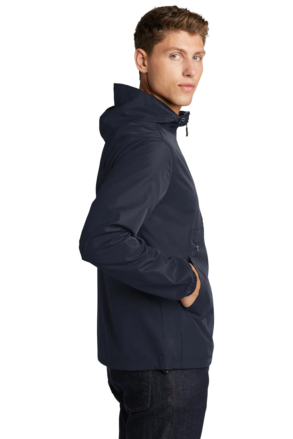 Sport-Tek Packable Custom Anorak Jackets, True Navy