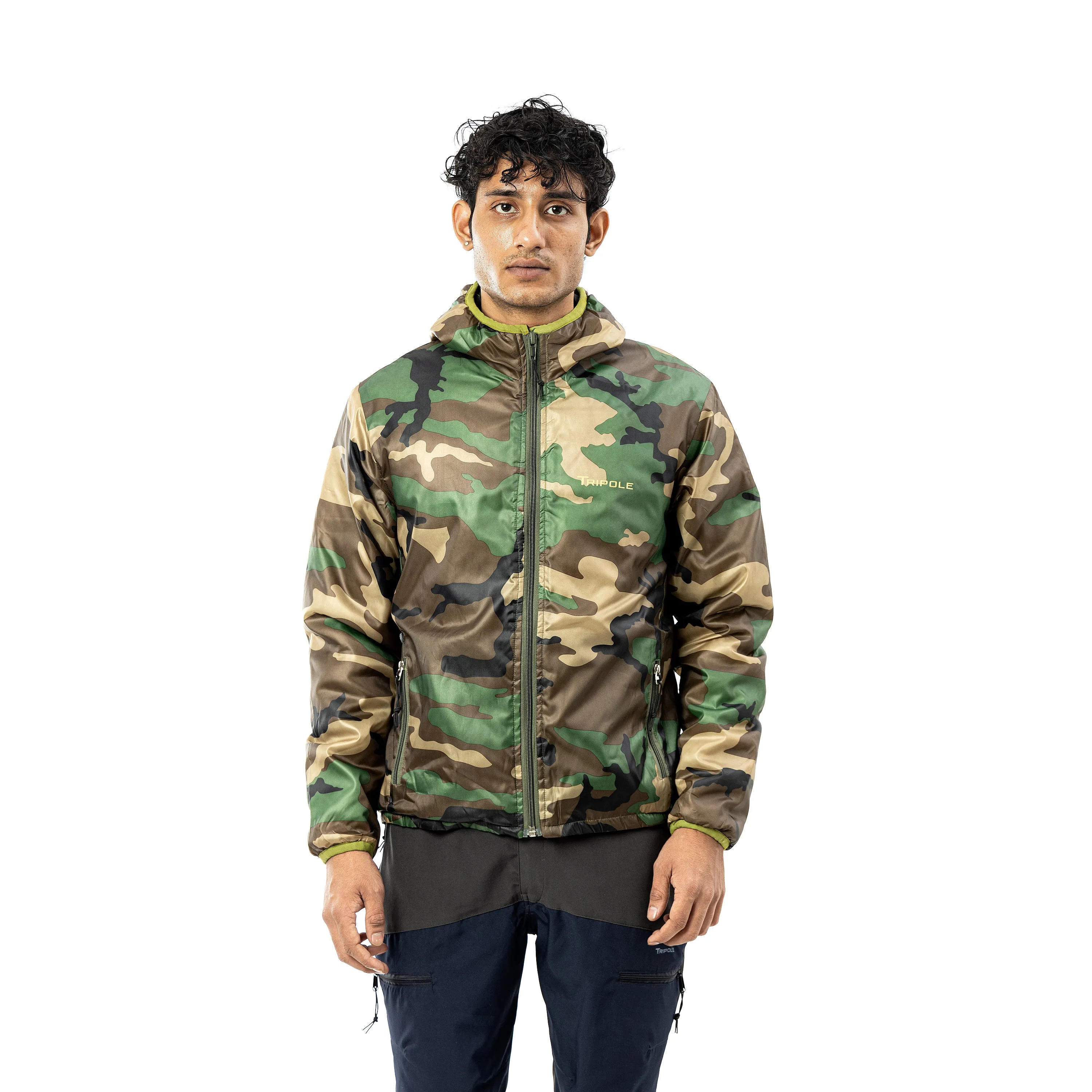 Tripole Men's Winter Jacket 5°C Comfort - Trekking and Daily Use | Digital Camouflage