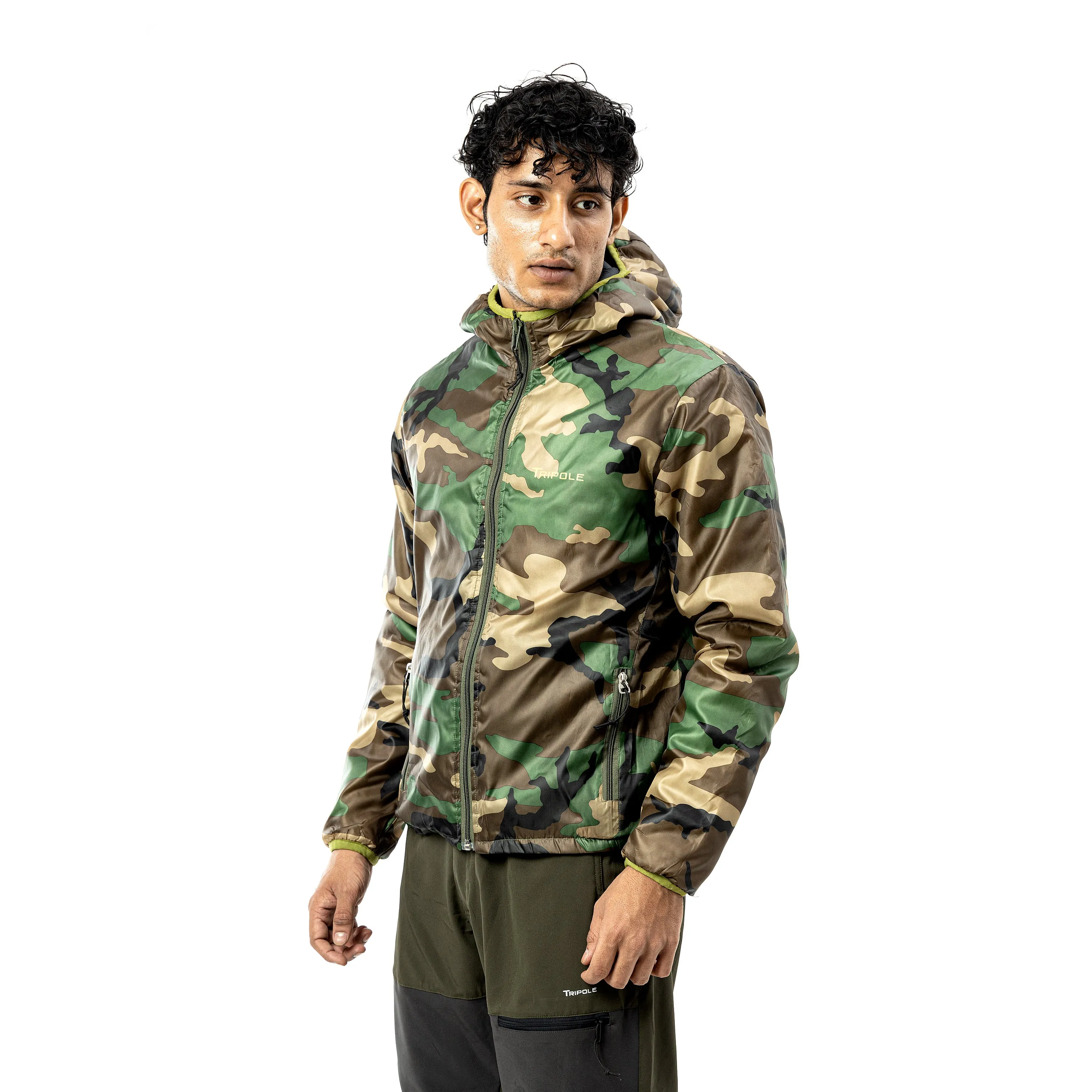 Tripole Men's Winter Jacket 5°C Comfort - Trekking and Daily Use | Digital Camouflage