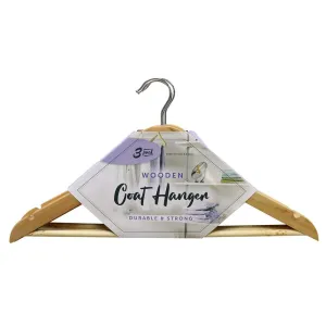 UBL Woode Coat Hanger | Pack of 3