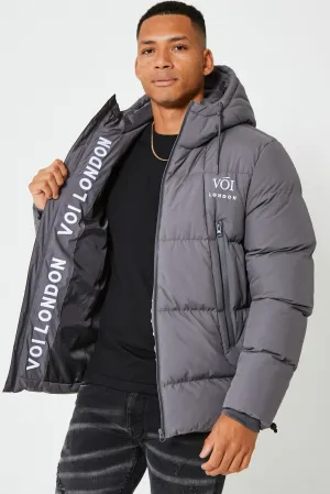 Uxbridge Puffer Jacket - Dark Grey