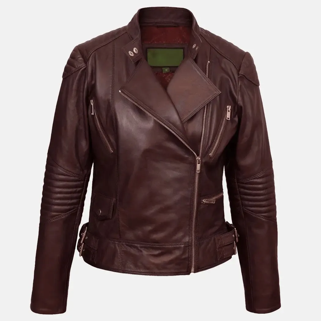 Vivian Female Leather Motorcycle Jackets