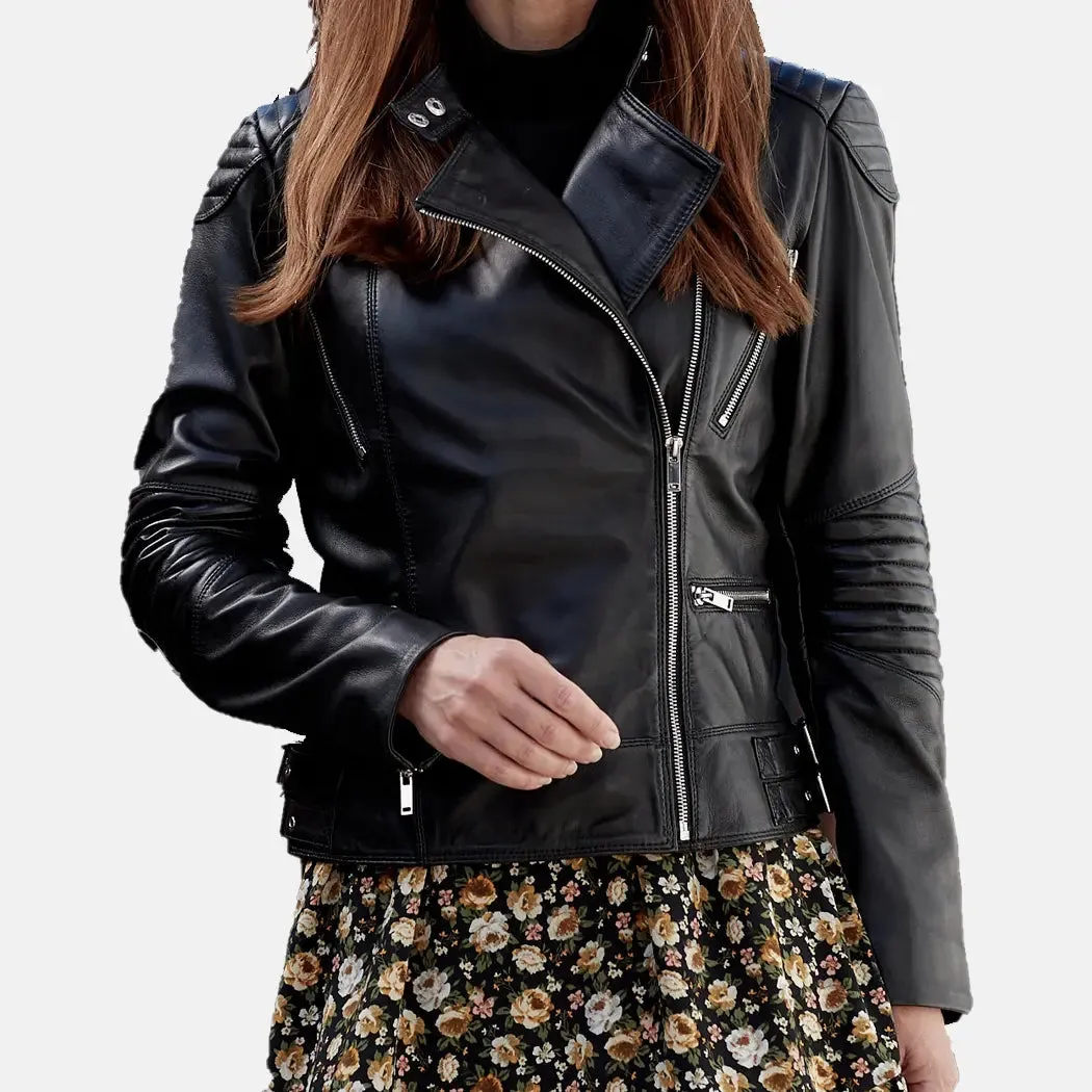 Vivian Female Leather Motorcycle Jackets