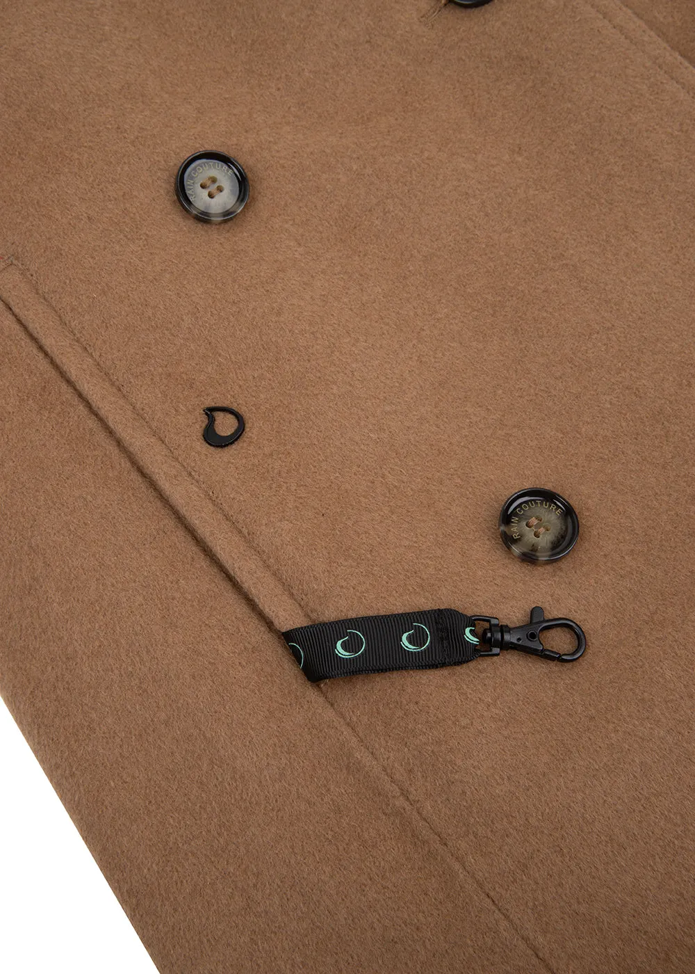 Waterproof Double Breasted Trench Wool - Soft Camel