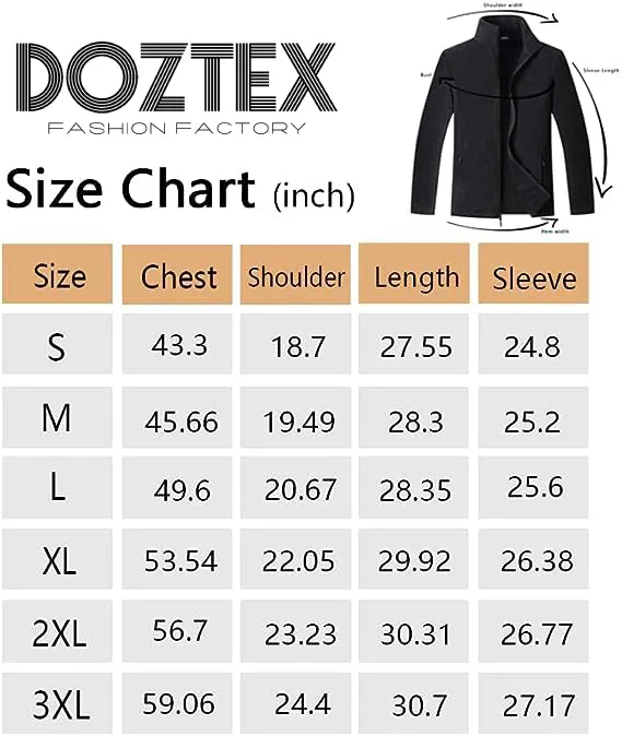 Wholesale Men's Full Zip Thermal Jackets With Pockets Soft Polar Fleece Coat - Black